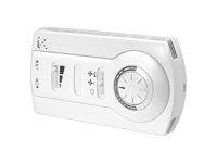 Room controllers for 2 pipe system with automatic season changeover, 3-point output