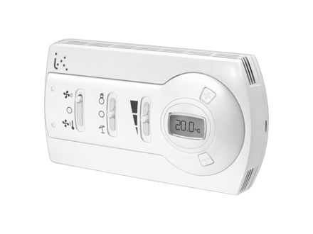 Room thermostats for 2 or 4 pipe system